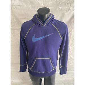 Nike Therma-Fit Purple Hooded Sweatshirt W/Kangaroo Pockets Women’s Medium #